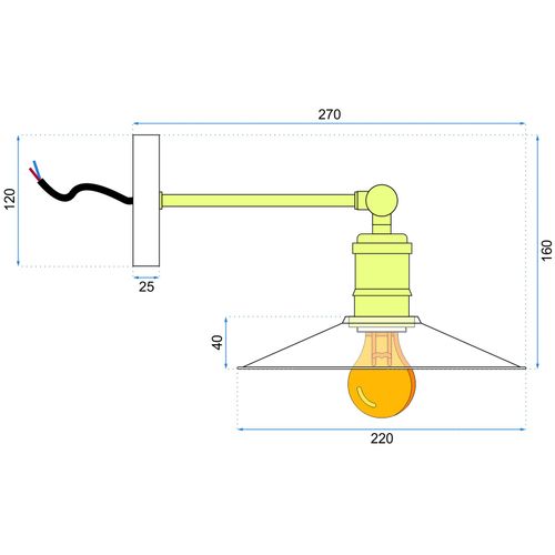 LAMPA PORTO ZIDNA SVJETILJKA BIJELA slika 5