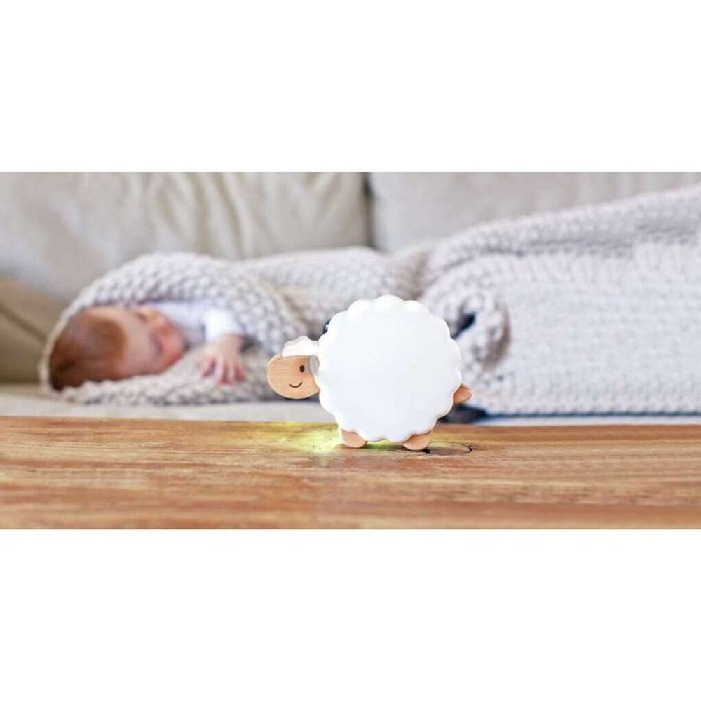 Hape Drveno noćno svjetlo sa uspavankama Sleepy Sheepy slika 6