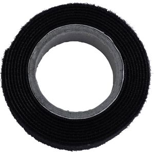 TRU COMPONENTS 910-330-Bag prianjajuća traka za povezivanje grip i mekana vunena tkanina (D x Š) 1000 mm x 20 mm crna 1 m