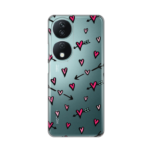 Torbica Silikonska Print Skin za Honor X7b Heart Pattern slika 1