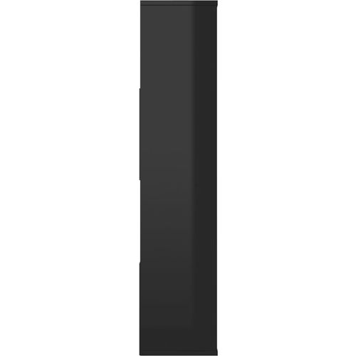 Sobna pregrada / ormarić sjajna crna 110x24x110 cm od iverice slika 28