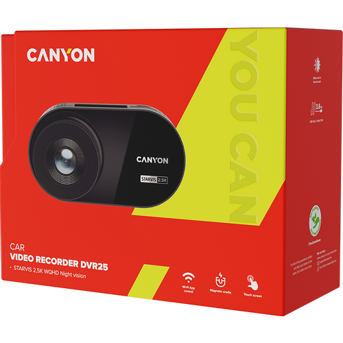 Canyon DVR25, 3' IPS with touch screen, Mstar8629Q, Sensor Sony335, Wifi, 2K resolution slika 11