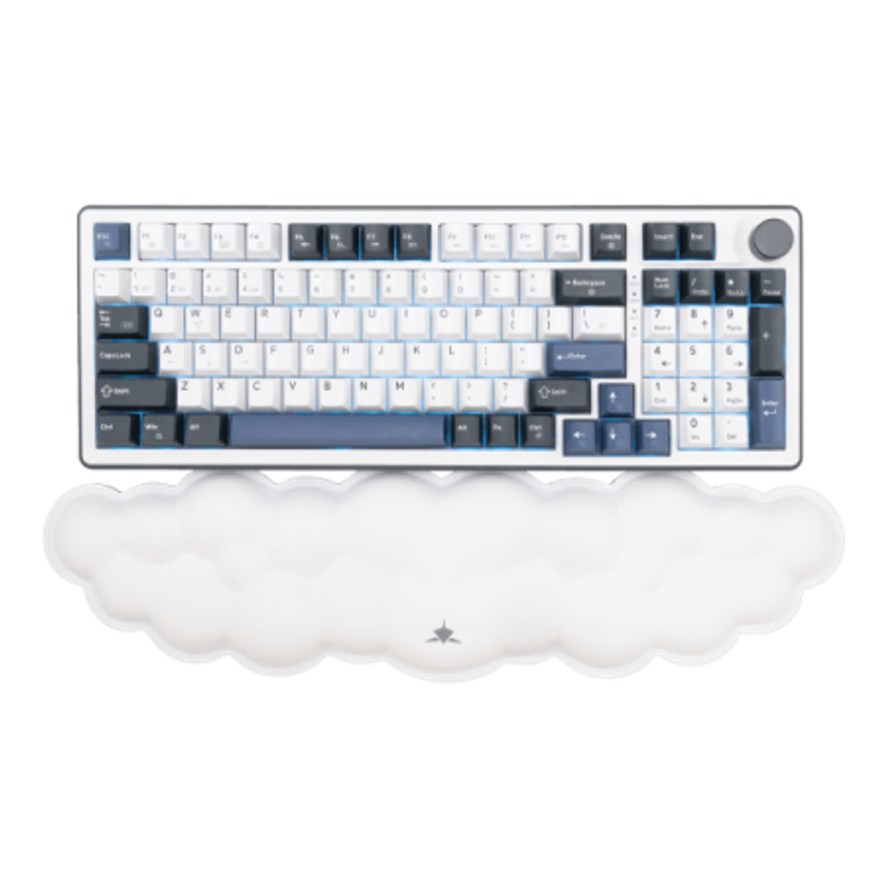 White Shark Podloga za tipkovnicu KP-012 CUMULUS, Bijela slika 2
