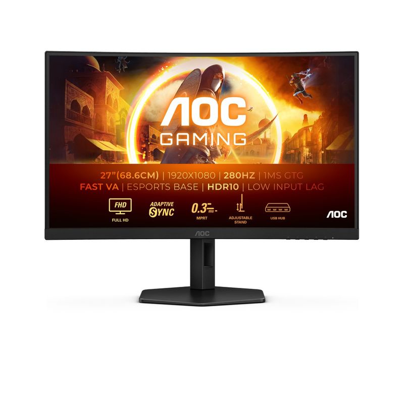 AOC AOC C27G4ZXU 27″ 280Hz zakrivljeni gaming monitor image