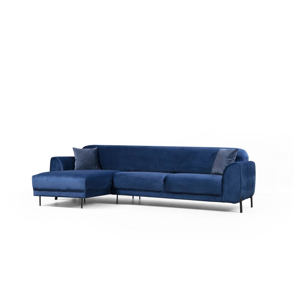 Image Corner Left (Chl-3R) - Tamnoplavi Ugaoni Sofa-Krevet slika 8