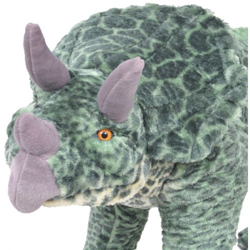 Stojeća plišana igračka dinosaur triceratops zeleni XXL slika 5