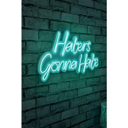 Wallity Ukrasna plastična LED rasvjeta, Haters Gonna Hate - Blue slika 11