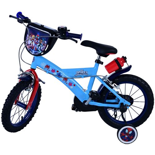 Dječji bicikl Volare Spidey 14" plavi s dvije ručne kočnice slika 10
