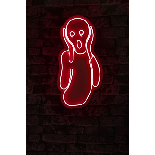 Wallity Ukrasna plastična LED rasvjeta, Scream - Red slika 11