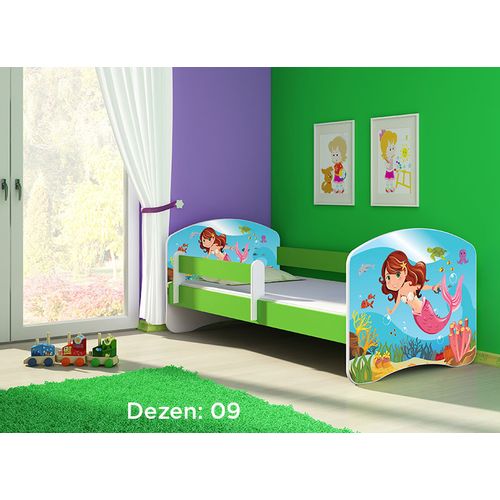 Deciji krevet ACMA II 140x70 + dusek 6 cm GREEN9 slika 1