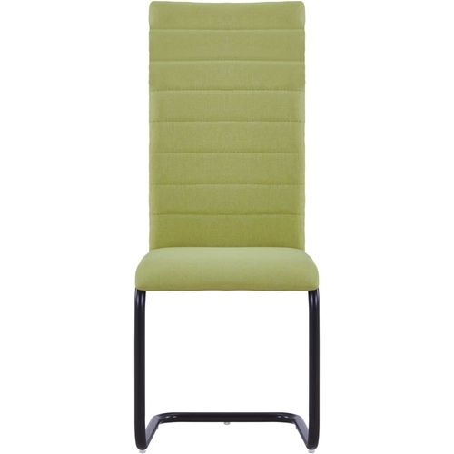 Konzolne blagovaonske stolice od tkanine 4 kom zelene slika 3