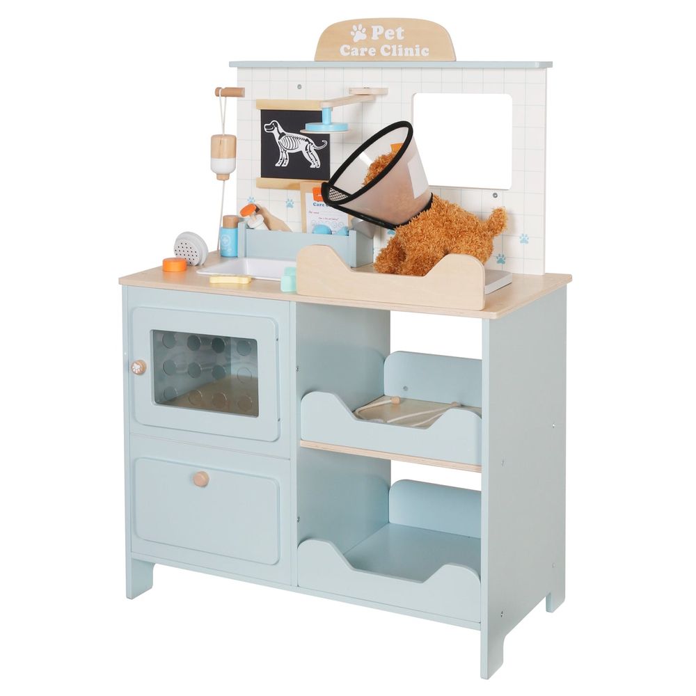 Kinder Home Drveni set za igru Pet Care Clinic - Veterinarska ordinacija slika 1
