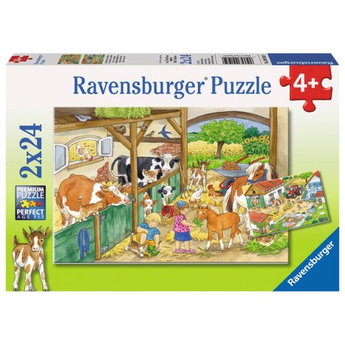 Ravensburger Puzzle Životinje na farmi 2x24kom slika 1