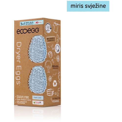 EcoEgg 3U1 Eko jaja za sušilicu, 40 sušenja - Miris svježine slika 1