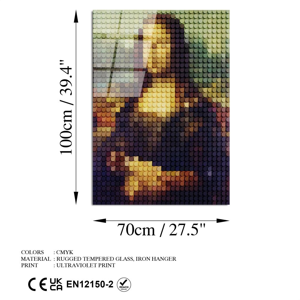 UV-137 Dekorativna Slika na Kaljenom Staklu, Višebojna, 70 x 100 cm slika 8