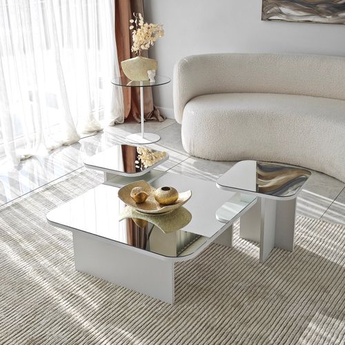 Jazz - White White Coffee Table Set slika 5