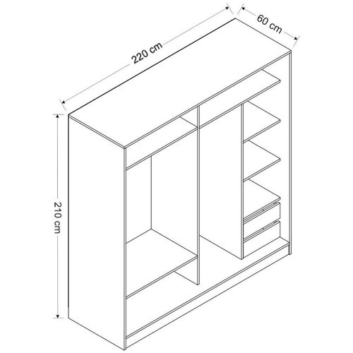 Kale - 7163 Dore Wardrobe slika 8