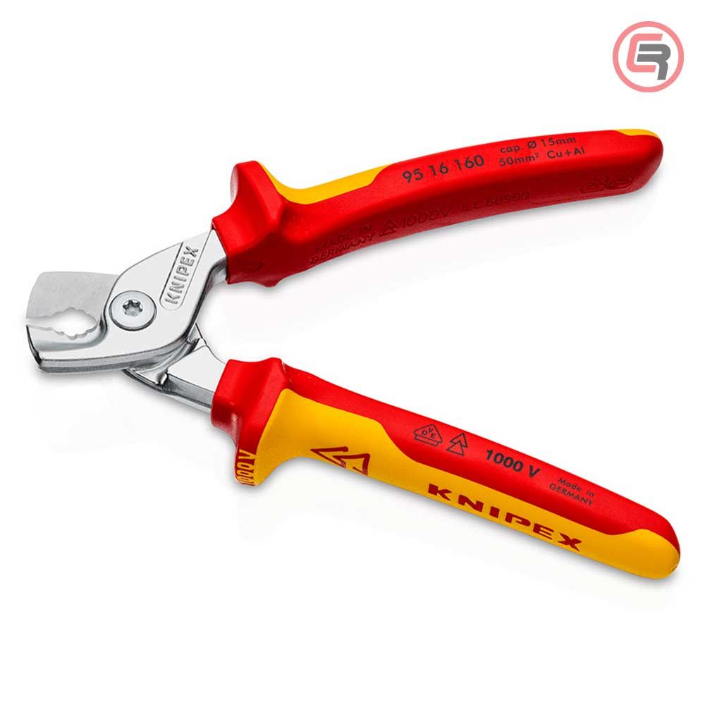 Knipex Škare Makaze 160mm Za Kablove StepCut fi 15mm / 50mm2 1000V – 95 16 160 slika 2