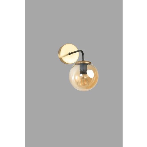 Pablo Eskitme Bal Camlı Aplik Amber
Black
Gold Wall Lamp slika 4