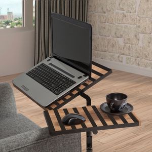Glen 768 - Crni Laptop Sto sa Stajanjem od Atlantskog Borova