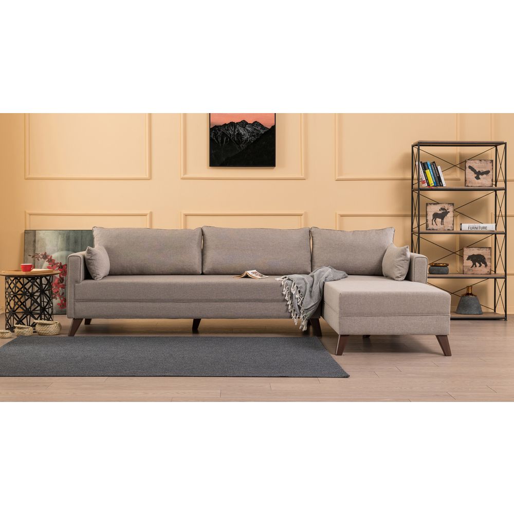 Bella Kutna Sofa Desno 1 - Krem Boja slika 1