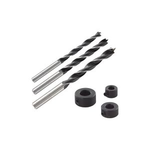 Wolfcraft W2730 Svrdla za drvo set 6,8,10 mm s graničnicima