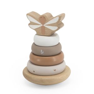 Label Label Edukativni drveni toranj sa prstenovima, Nougat