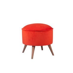 Buena Park - Tile Red Tile Red Pouffe