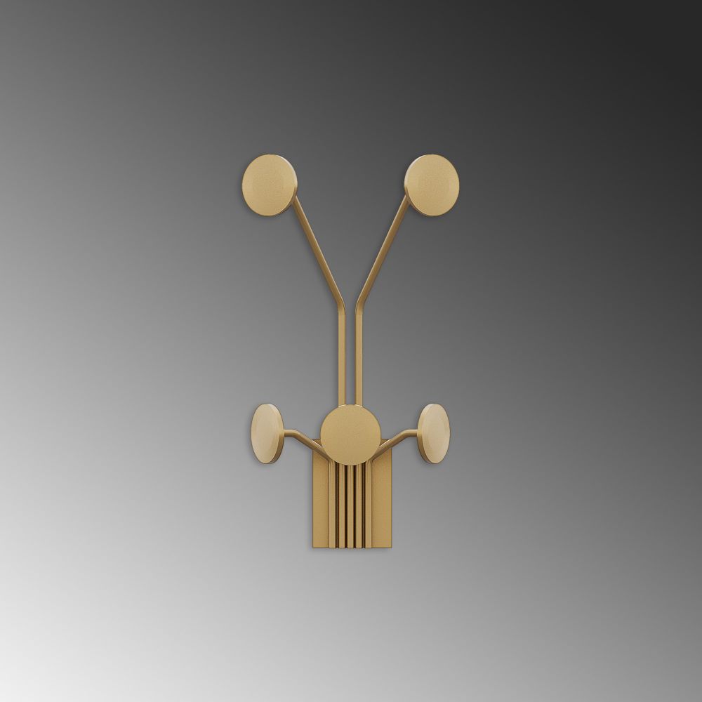 Metal wall hook Giraffe-A, colour: gold slika 5