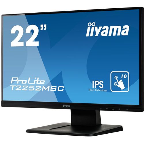 IIYAMA Monitor Prolite, 21,5" OGS-PCAP 10P Touch Screen, 1920x1080, IPS-slim panel design, VGA, HDMI, DisplayPort, 250cd/m² (with touch), 1000:1 Static Contrast, 7ms slika 3