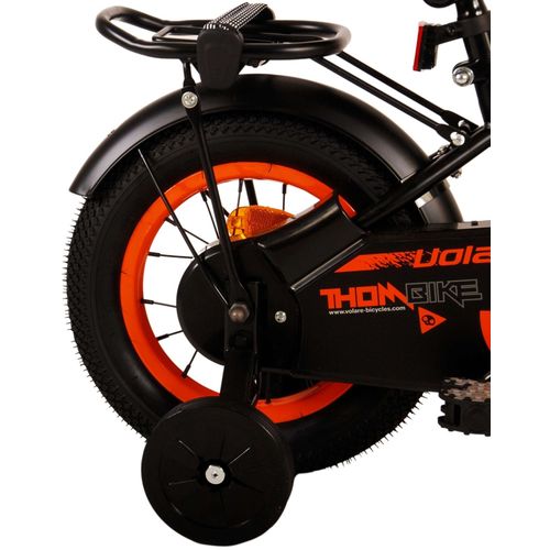 Volare dječji bicikl Thombike 12" crno-narančasti slika 4