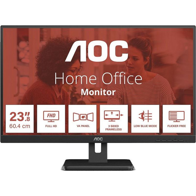 Asus Monitor AOC 23,8″ 24E3UM s VA panelom, HDMI, DP, zvučnicima i USB priključcima image