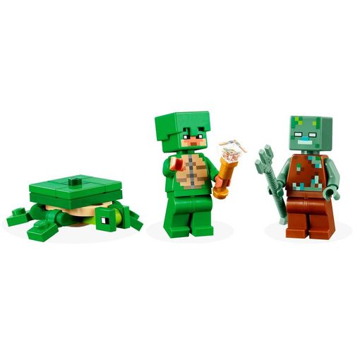 Playset Lego 21254 Minecraft Turtle Beach House slika 8