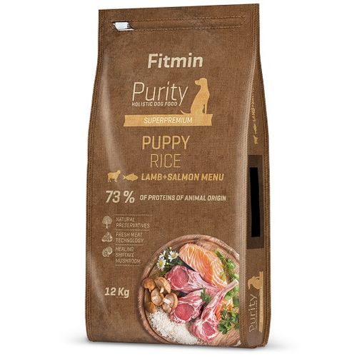 Fitmin Dog Purity Puppy Jagnjetina & Losos sa Pirinčem, hrana za pse 12kg slika 1