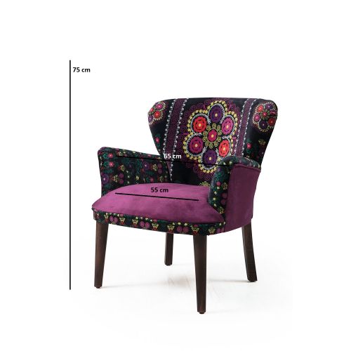 Pandia Home Fotelja ETHNIC  Havana Purple slika 2