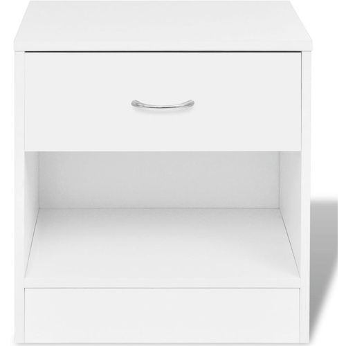 242547 Nightstand 2 pcs with Drawer White slika 17