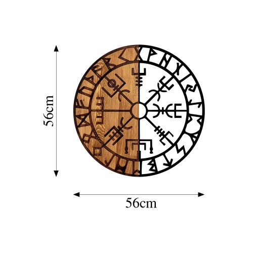 Wallity Drvena zidna dekoracija, Vegvisir - 331 slika 7