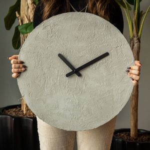 Wallity Ukrasni metalni zidni sat Concrete Metal Wall Clock - APS112