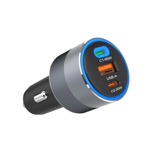 FORCELL F-ENERGY Alu - auto punjač 85W PD+QC4.0+SAM SFC 2.0, 2xUSB C+USB A slika 2