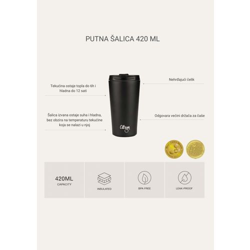 Citron 420ml Putna šalica Black slika 5