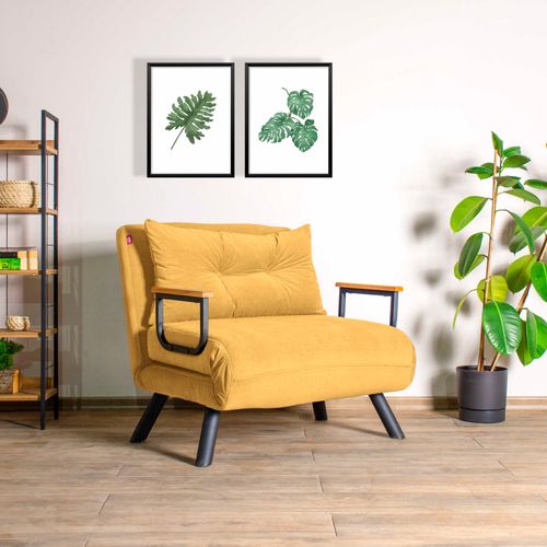 Atelier Del Sofa Sando Single - Mustard Mustard 1-Seat Sofa-Bed slika 1