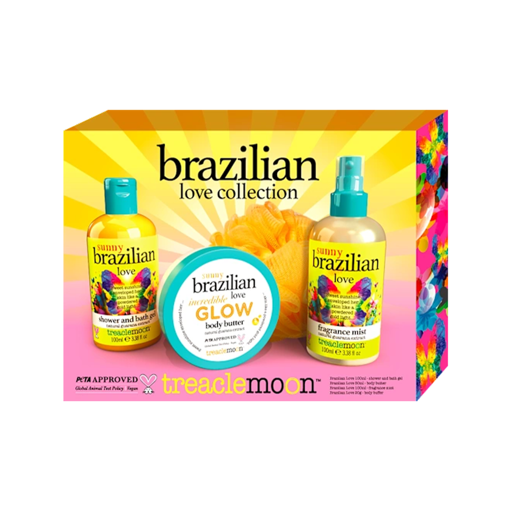 treaclemoon Brazilian Love Collection poklon paket (gel za tuširanje, maslac i sprej za tijelo, spužvica za kupanje) slika 1