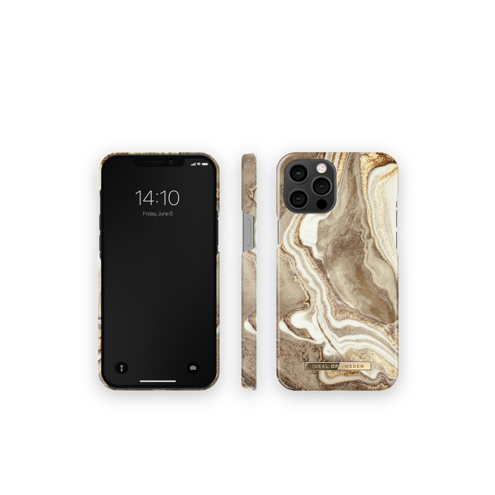 iDeal of Sweden Maskica - iPhone 12 Pro Max - Golden Sand Marble slika 2