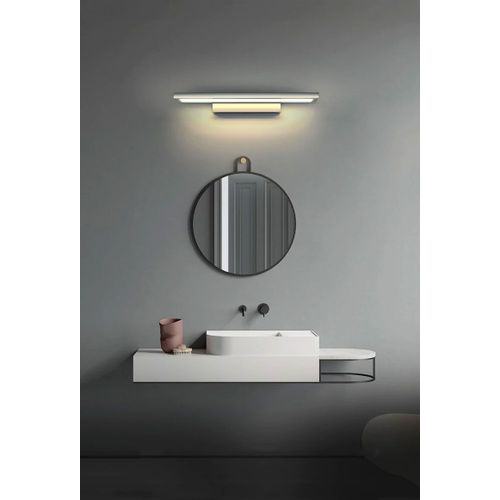 LED KUPAONSKA ZIDNA svjetiljka NAD OGLEDALOM 60CM APP840-1W FLAT Chrom slika 2