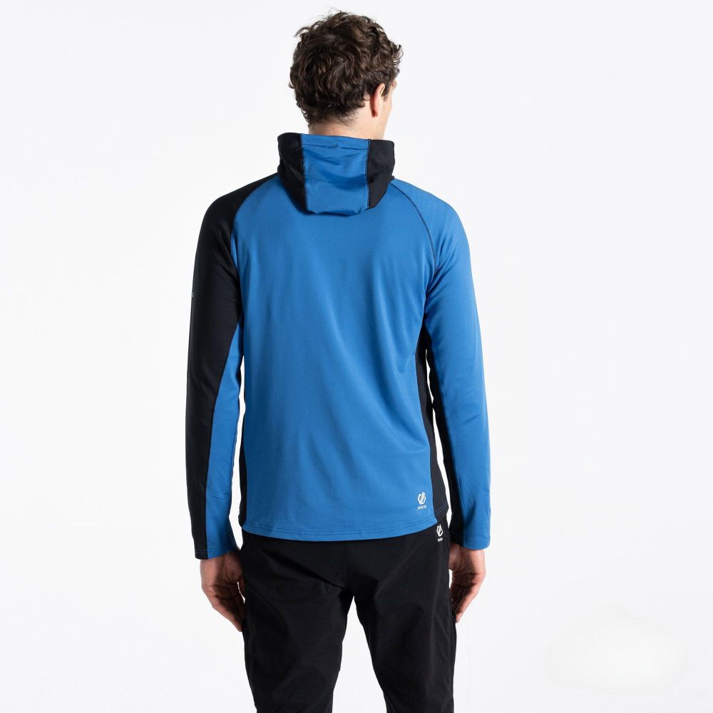 Dare2B Muški duks na kopčanje Touring Stretch, Olympian Blue/Moonlight Denim slika 4