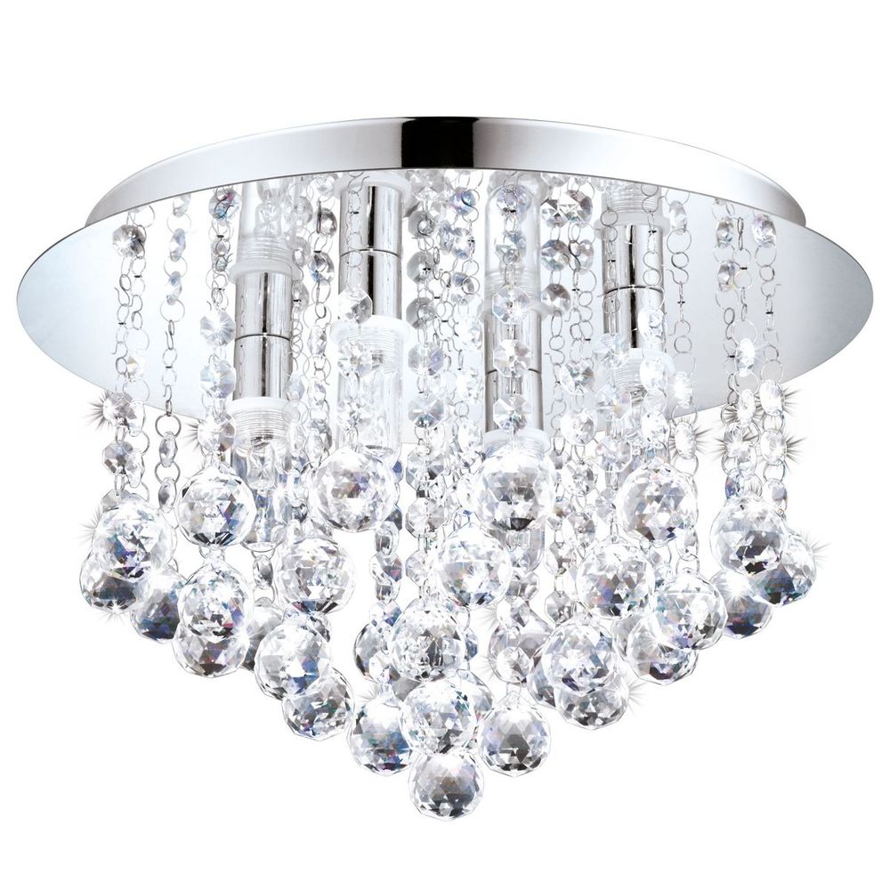 Eglo Almonte Stropna Lampa sa LED Osvjetljenjem - Krom/Kristali slika 1