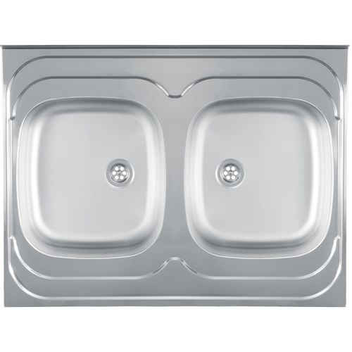 Metalac inox sudoper nasadni dvodjelni sj.fi 60 bez sifona 800x600 slika 1