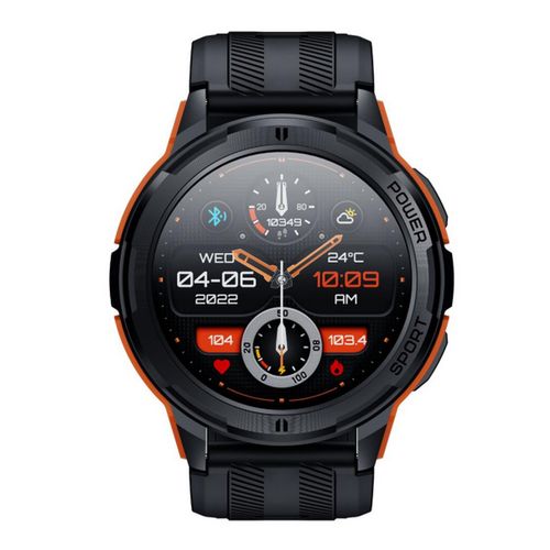 Oukitel BT10 Smart Watch Sport Rugged 410mAh/Heart rate/SpO2/Accelerometer/crno-narandzasti slika 2