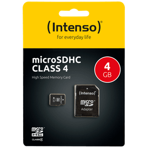 (Intenso) Micro SD Kartica 4GB Class 4 sa adapterom - SDHCmicro+ad-4GB/Class4