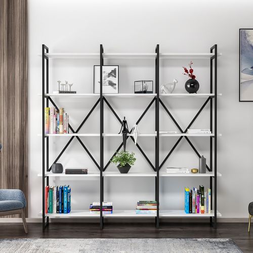 Elston 1800 4 - Black, White Black
White Bookshelf slika 1